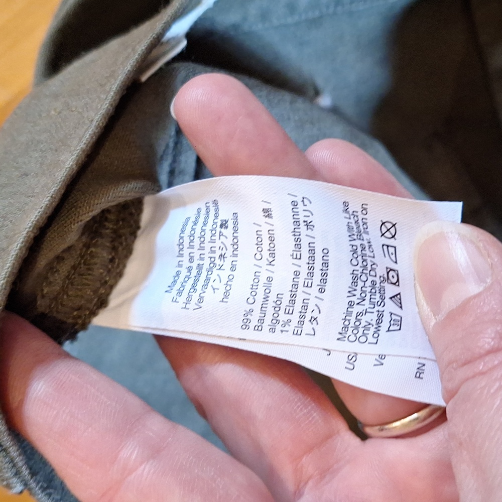 Madewell Emmett Wide Leg Olive Green Pants Size 33 - Picture 6 of 13